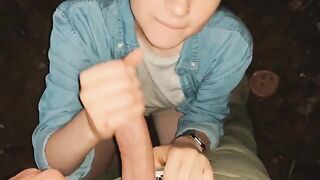 A stunning woman swallowed on the first date, proving her daring nature