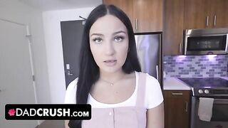 Innocent teen Mila Monet gets fucked by her stepdad in doggy style