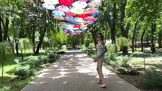 I pull my panties off in the park and play with my pussy publicly