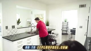 Keiran Lee couldn’t resist the allure of round, cute Emily Willis’s ass