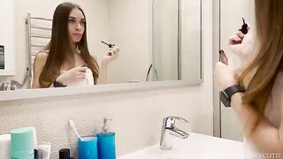 My mistress gave me a sloppy blowjob and allowed me to cum in her mouth