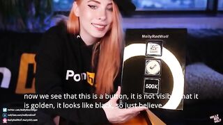 500K! Unboxing and Oral Creampie gift from Pornhub, featuring MollyRedWolf’s intense oral action with a thick dick and deep inside finishes, showcasing her signature oral creampie style in a hot, exclusive POV video