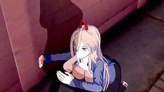 Chainsaw Man Power Hentai 3D, the best anime xxx in town