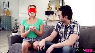The stepsister is a princess and she won’t let her stepbrother into her pussy