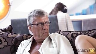 Old guy screwed his son's young girlfriend hard