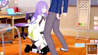 Play Koikatsu! game and fuck huge tits anime girl Moona Hoshinova
