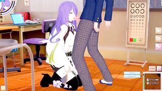 Play Koikatsu! game and fuck huge tits anime girl Moona Hoshinova