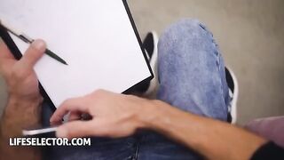 Sporty chick Veronica Leal fucks with a casting director in POV style