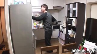 Skinny Japanese teen Amina Kiuchi gets her pussy full of cum by JAVHub