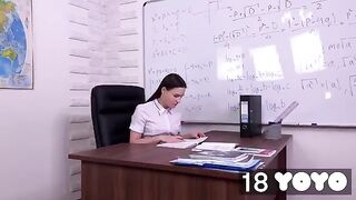 I fantasize about my teacher and I masturbate on his chair