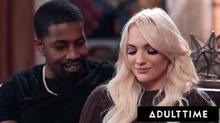 Kenna James gets her pussy filled with cum in a hot threesome