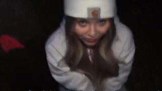 A slutty girl gets fucked by many guys for joining a skate crew