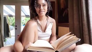 The little stepsister is a total nerd, but she wants to have sex - Family Therapy