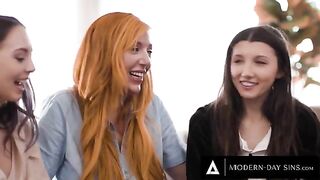 Lauren Phillips helps two innocent girls experience pleasure for the first time in a threesome