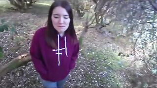 Pervert dude screwed a hot mom in the garden for sex