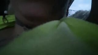 Katty Blake got banged outdoors in a moving car in Bucaramanga