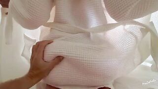 I shook my ass on cam, my stepbrother couldn't resist and came over
