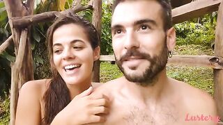 A couple, Adam and Eve, have passionate sex right in a car for Lustery