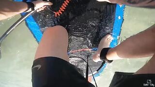 Fucked a girl on the board right on the beach