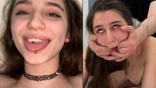 Cute girl looks innocent but she is a whore in the sheets