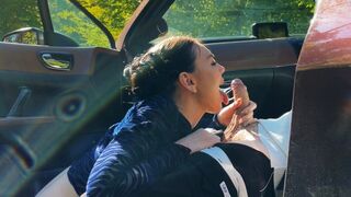 Eva Soda had a risky sex adventure in her car with stranger