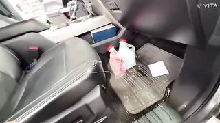 The guy met a girl in the shop and fucked her hard