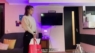 A first-time anal experience for a student, painful and intense