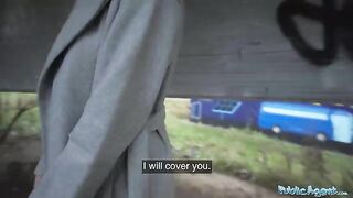 A sexy Russian babe got banged outdoors for cash by Public Agent