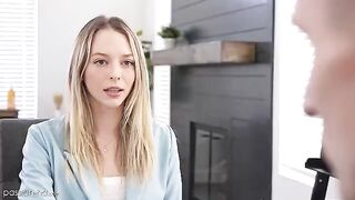 Skinny babe Lily Larimar gets banged to impress boss