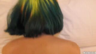Rainbow teen celebrates 18th birthday with a rough fuck