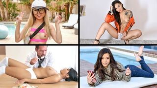 Little Asian girls are passionate and eager for intense experiences in this steamy compilation