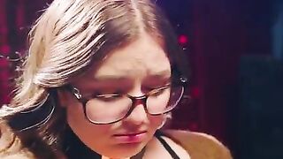 Nice timid Leana gets fucked hard by dominant Maximo in a kinky scene