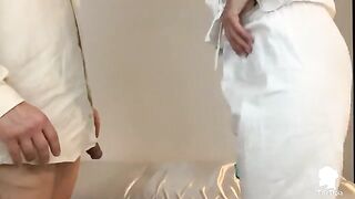 The nurse visits the patient with erection problems in Italy