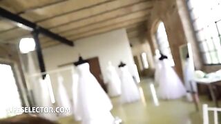 First time POV sex with a busty bride, Liya Silver, showcasing her big 32D tits