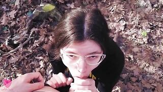 The best blowjob moments with a stunning brunette web model