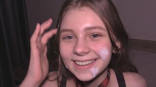 College girl is used as a cum dumpster, showcasing intense hardcore action