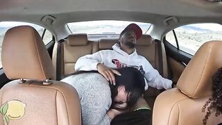 5-star Uber fuck with Frecklemonade and Tokyo Leigh, ending in a creamy pie