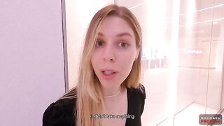 A shoplifter girl was caught and fucked in a mall toilet