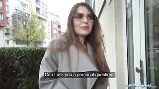 Naughty babysitter Miriam More gets fucked by a stranger in her flat