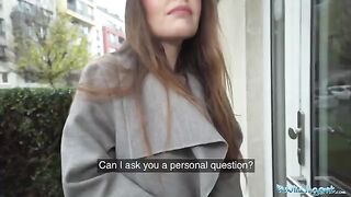 Naughty babysitter Miriam More gets fucked by a stranger in her flat