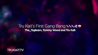First gangbang for the young and sexy Latina girl Tru Kait
