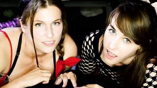 Two friends shared cock and cum with Xev Bellringer in a hot scene