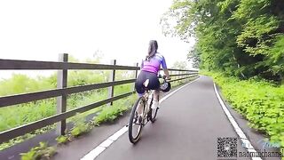 A couple engaged in cycling and got up to something naughty