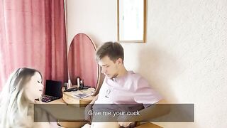 Skinny babe Polly Dollie got her pussy filled with cum