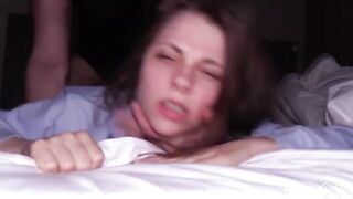 The Perfect Girlfriend - A petite teen gets her pussy smashed hard