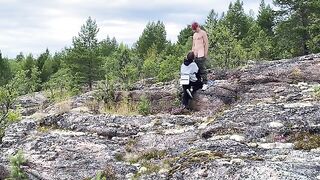 A hot fuck in the open air with a beautiful girl