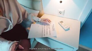 A stupid student didn't read the lease and paid with her pussy, featuring Luxury Girl