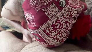 Redhead BBW Summer, a voluptuous vixen, delivers an unforgettable combo of handjob, blowjob, and titjob with beads on her sofa