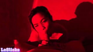 Pinay girlfriend gets her tight ass sprayed with cum in POV