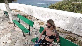 A hot chick cheated on her boyfriend 3 days before the wedding in Greece